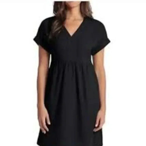 Briggs New York Dresses & Skirts - Briggs New York linen black dress size Medium